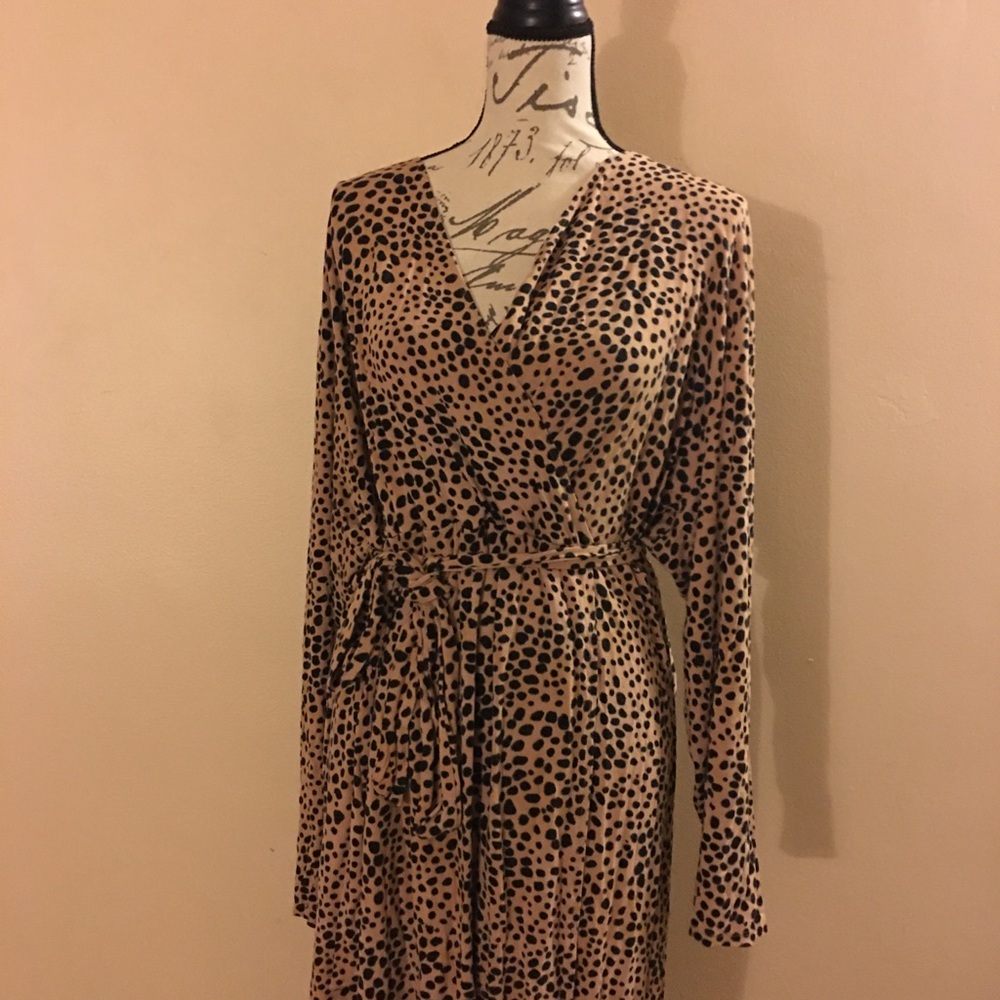 Ava and viv long sleeve wrap dress